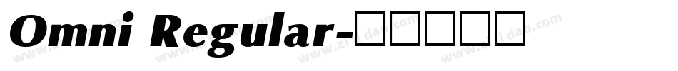 Omni Regular字体转换